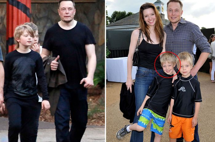 Elon Musk dan anak-anaknya.