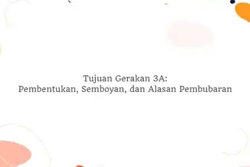 Tujuan Gerakan 3A: Pembentukan, Semboyan, dan Alasan Pembubaran